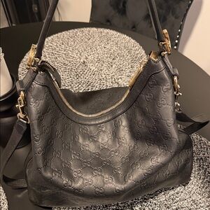 Gucci Black Leather Women's Bag